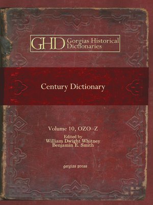 cover image of Century Dictionary